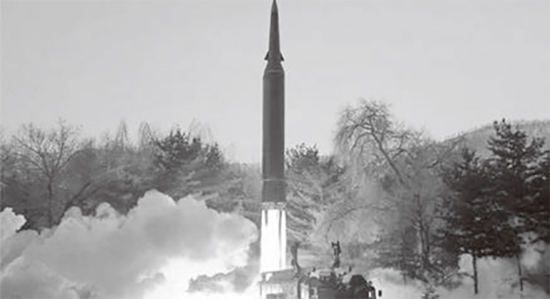 北朝鮮が極超音速ミサイルと主張する１月５日発射の弾道ミサイル